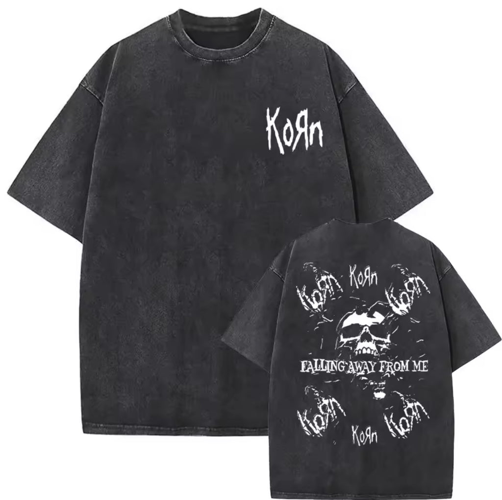 Korn Graphic T-Shirt - Cotton Oversized Tee