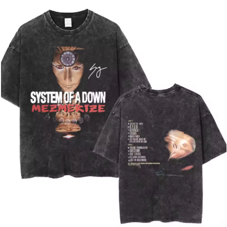System Of A Down Graphic T-Shirt - Cotton Oversized Tee