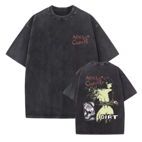 Alice in Chains Graphic T-Shirt - Cotton Oversized Tee