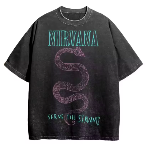 Nirvana Graphic T-Shirt - Cotton Oversized Tee