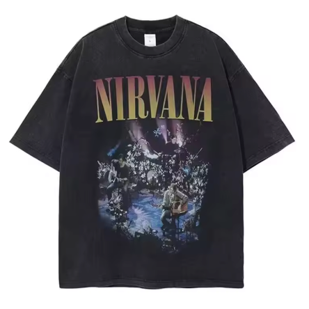 Nirvana Graphic T-Shirt - Cotton Oversized Tee