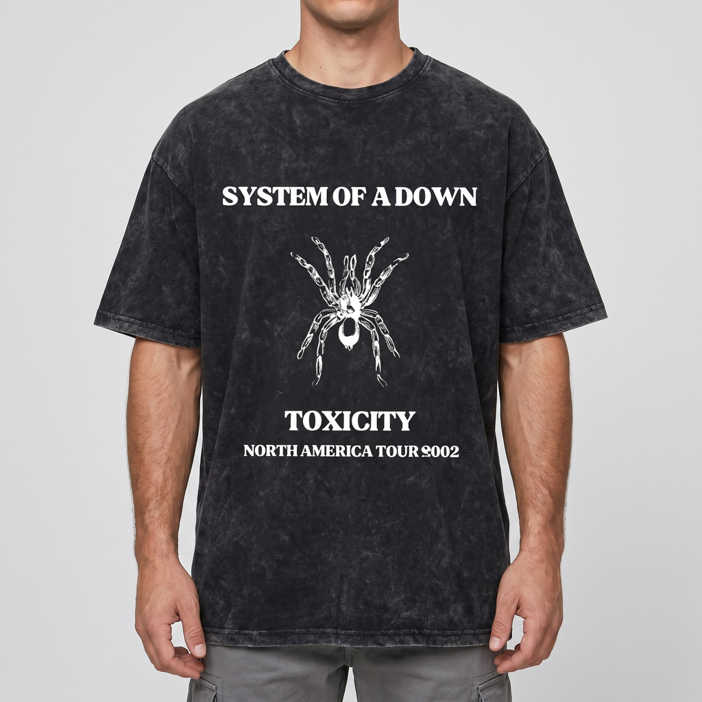 System Of A Down Graphic T-Shirt - Cotton Oversized Tee